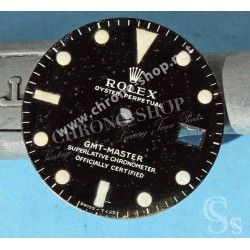 Rolex Rare Pièce de Collection Cadran Vintage Montres GMT Master 1675, 1675 PCG Long E Mark I