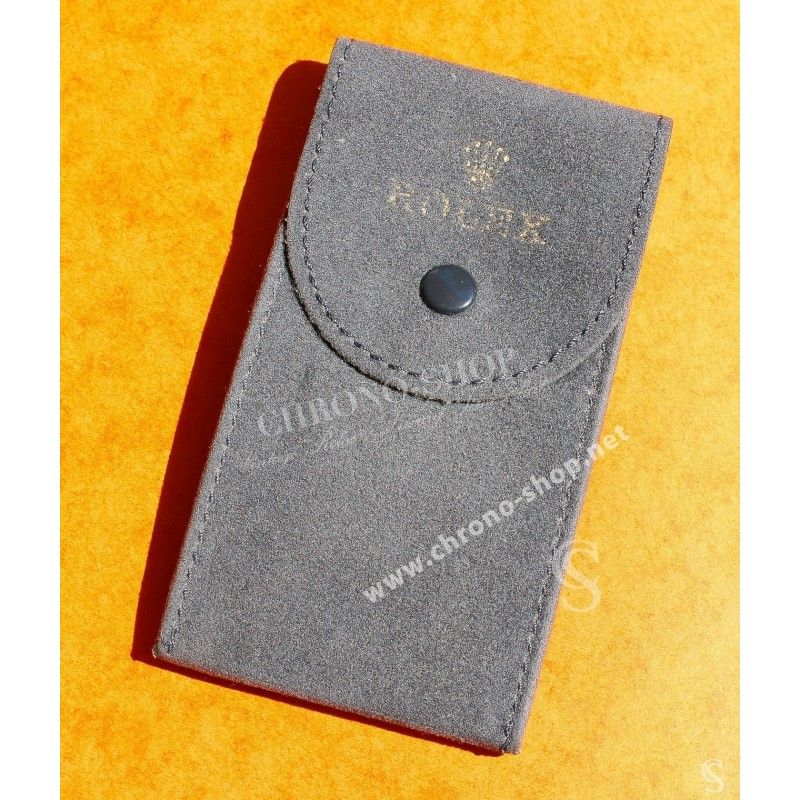 Rolex Used Suede Grey velvet pouch traveler's service holder case watches Submariner, Gmt, Daytona, Explorer, Air King