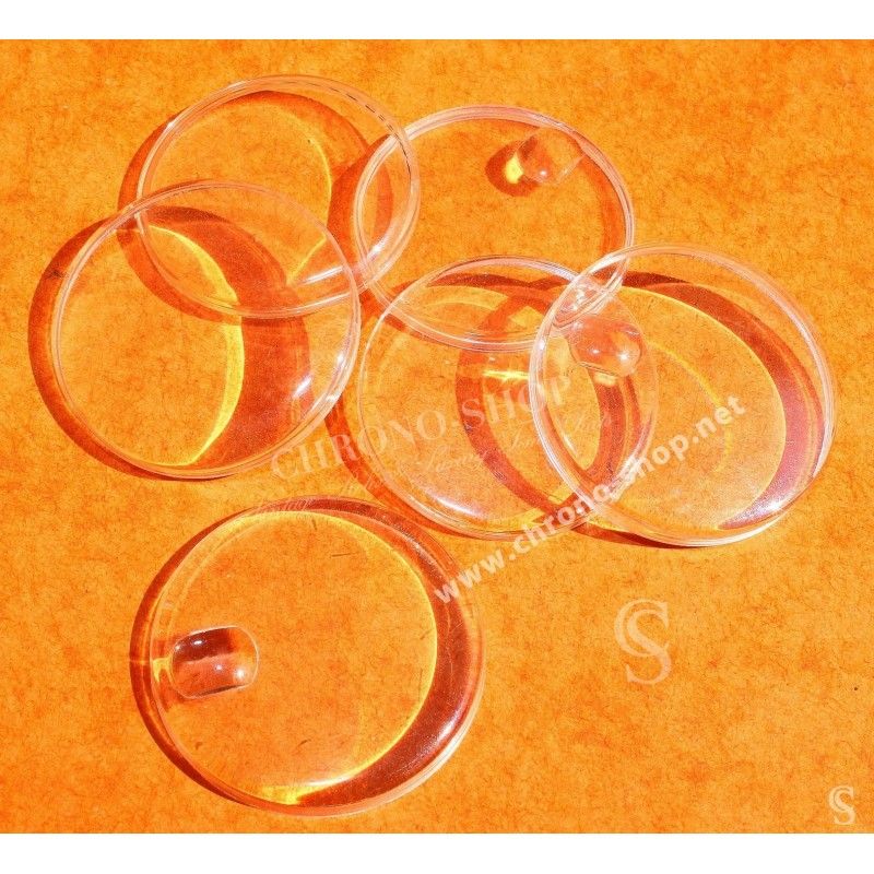 LOT VERRES PLEXIGLAS HESALITE TROPICS & CYCLOPES DIVERS POUR MONTRES VINTAGES HORLOGERIE ACCESSOIRES FOURNITURES