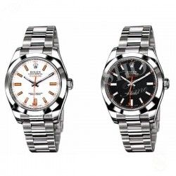 Rolex Rares & Authentiques Aiguilles Chromalight montres Rolex Oyster Perpetual MILGAUSS 116400, 116400GV, 116400V