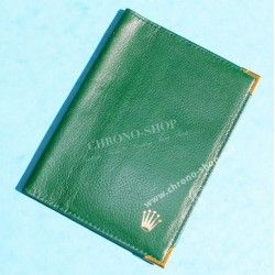 Rare & Vintage ROLEX Green Grain Leather Large Billfold Wallet AUTHENTIC ref 0068.08.05