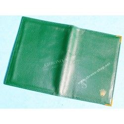 Rare & Vintage ROLEX Green Grain Leather Large Billfold Wallet AUTHENTIC ref 0068.08.05