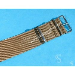 JAMES BOND KHAKI Nylon NATO WATCH BAND Strap Military G-10 BREITLING, IWC, ZENITH, PATEK, TAG HEUER, OMEGA