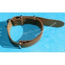 JAMES BOND KHAKI Nylon NATO WATCH BAND Strap Military G-10 BREITLING, IWC, ZENITH, PATEK, TAG HEUER, OMEGA