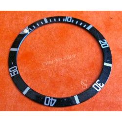 BLACK FAT FRONT ROLEX SUBMARINER BEZEL INSERT 5513 - 1680 - 5512 -1665 TRITIUM PEARL