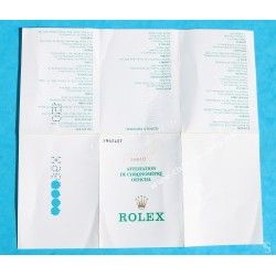 ROLEX VINTAGE & RARE GARANTIE 1991 ESPAGNE SERIE X PAPIER MONTRES ROLEX SUBMARINER DATE 16610