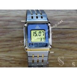 Omega Vintage & Rare Cadran montres ref 386.0813 Digital Analog Watch Equinoxe Reverso Cal 1655