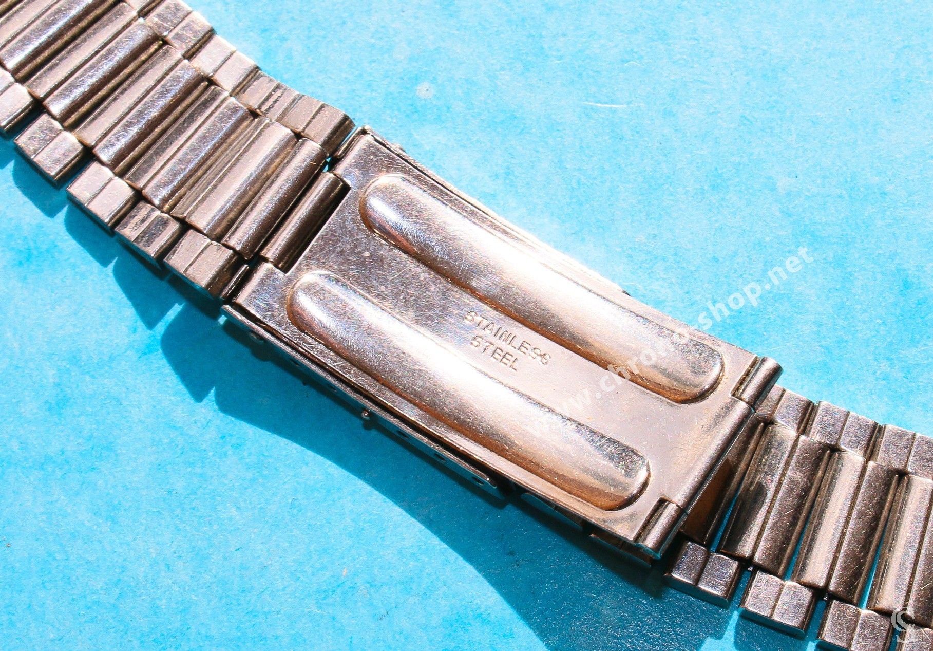 Bracelet De Montre Vintage En Acier Chromé - Style Rétro, Neuf Sans étiquette - Pour Remplacer Un Bracelet Usé