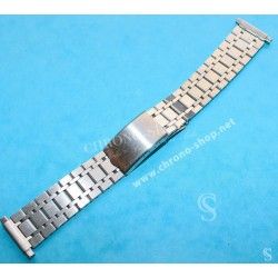 BRACELET VINTAGE ACIER MAILLONS PLIES MONTRES ANCIENNES RÉGLABLE POMPES 22, 20mm