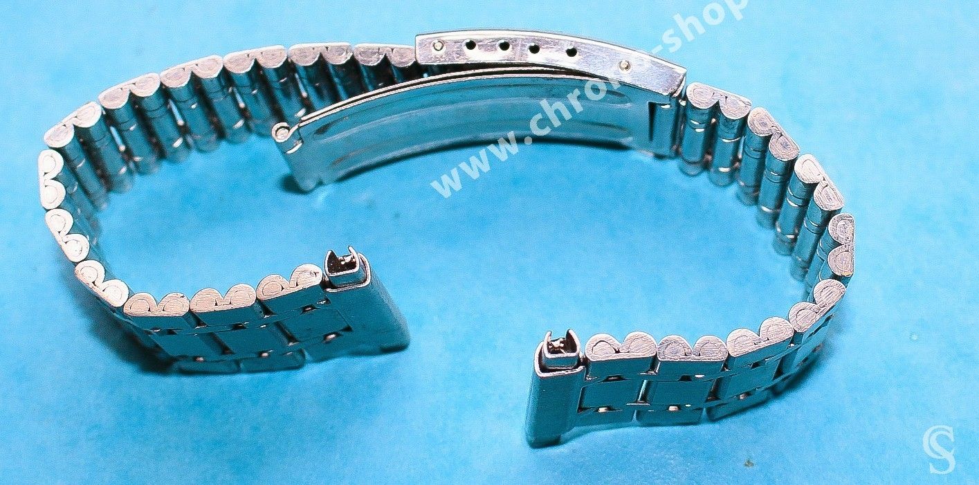 VINTAGE 70's BRUSHED WATCH BRACELET ENDLINKS EXTENSIBLES ADAPTATIVE 22
