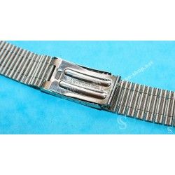 Vintage 70's Bracelet Acier Montres NOS 18mm Style NSA montres vintages ZENITH, Heuer, Silverstone, Movado, Enicar