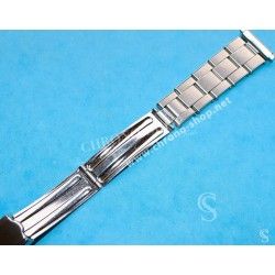 Accessoire Montres Bracelet  Acier 18, 19, 20mm Fixages ressorts Adaptables Générique Vintage type Rolex Hommes maillons rivets