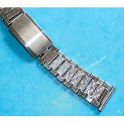 Unsigned flat-link, folded links, 1960s watch Steel band Bracelet for Seamaster 300 Omega Speedmaster
