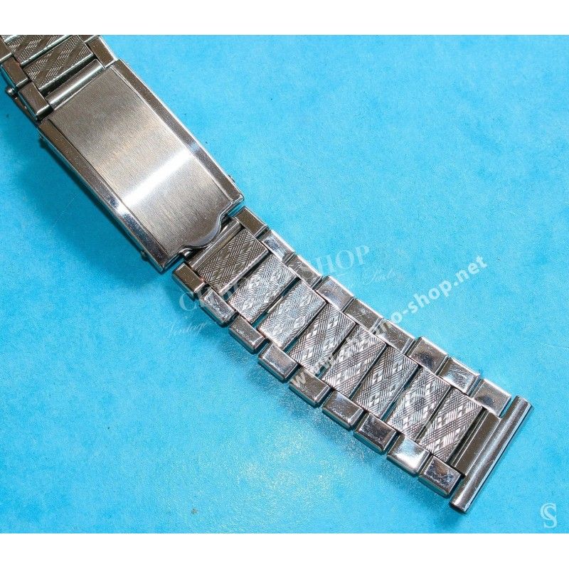 BRACELET VINTAGE 60's MONTRES ACIER PLIE 18/20mm TYPE OMEGA SPEEDMASTER, SEAMASTER MONTRES VINTAGES