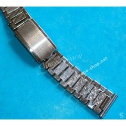 Unsigned flat-link, folded links, 1960s watch Steel band Bracelet for Seamaster 300 Omega Speedmaster