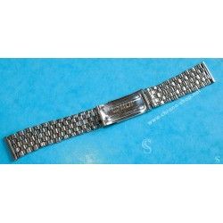 Unsigned flat-link, folded links, 1960s watch Steel band Bracelet for Seamaster 300 Omega Speedmaster