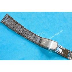 Unsigned flat-link, folded links, 1960s watch Steel band Bracelet for Seamaster 300 Omega Speedmaster