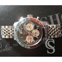 Heuer Chronograph Carrera 2447 Vintage & Collectible steel watch Ssteel bracelet Beads of Rice 18mm 60-70s