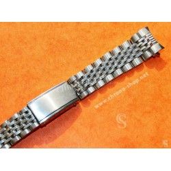 Vintage & Collectible watch Ssteel bracelet Beads of Rice 20mm 60's Rolex,Heuer,IWC,Omega,Breitling,Vacheron