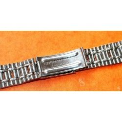 Rare Unsigned Vintage Watch Bracelet 19mm UNIVERSAL GENEVE style calendar chronograph Tri compax ref 881102/02, 881.101/03
