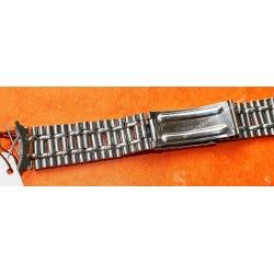 Rare Unsigned Vintage Watch Bracelet 19mm UNIVERSAL GENEVE style calendar chronograph Tri compax ref 881102/02, 881.101/03