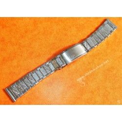 Unsigned flat-link, folded links, 1960s watch Steel band Bracelet for Seamaster 300 Omega Speedmaster