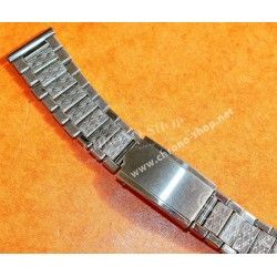 Unsigned flat-link, folded links, 1960s watch Steel band Bracelet for Seamaster 300 Omega Speedmaster