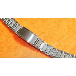 Unsigned flat-link, folded links, 1960s watch Steel band Bracelet for Seamaster 300 Omega Speedmaster