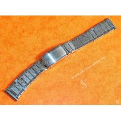 Unsigned flat-link, folded links, 1960s watch Steel band Bracelet for Seamaster 300 Omega Speedmaster