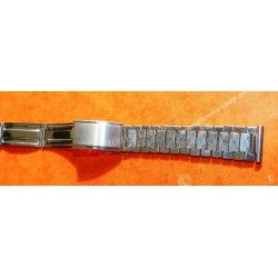 Unsigned flat-link, folded links, 1960s watch Steel band Bracelet for Seamaster 300 Omega Speedmaster