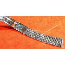 Unsigned flat-link, folded links, 1960s watch Steel band Bracelet for Seamaster 300 Omega Speedmaster