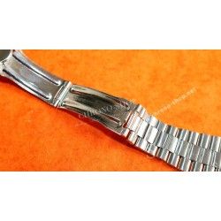 Watch Bracelet 22mm Swiss Made Rare 70's band Ssteel Watch Sport Heuer Monaco, SilverStone, Calculator