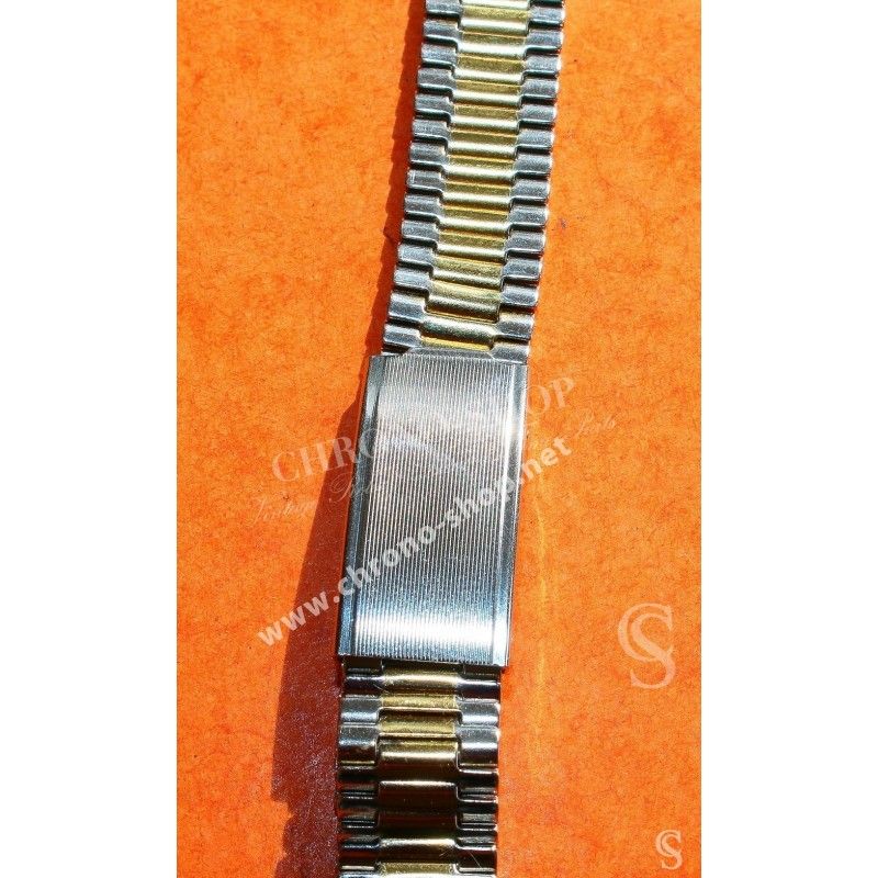 Genuine & Rare Mint 60's Ladies Jubilee Ladies Bracelet 12mm ss folded links stainless steel