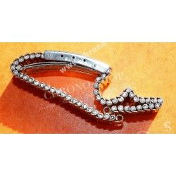 Genuine & Rare Mint 60's Ladies Jubilee Ladies Bracelet 12mm ss folded links stainless steel