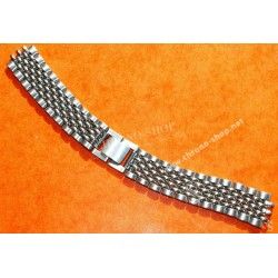 Vintage & Collectible watch Ssteel bracelet Beads of Rice 18mm 60's Rolex,Heuer,IWC,Omega,Breitling,Vacheron