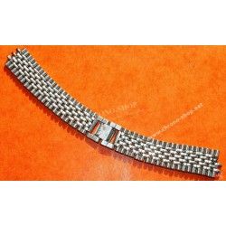 Vintage & Collectible watch Ssteel bracelet Beads of Rice 18mm 60's Rolex,Heuer,IWC,Omega,Breitling,Vacheron