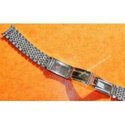 Bracelet Acier Vintage Montres horlogerie 60's Grains de Riz 20mm Montres Rolex, Heuer, IWC, Omega, Breitling, Vacheron, Patek