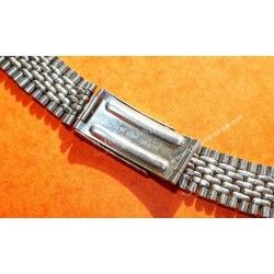 Bracelet Vintage Acier Mailles pliées Montres horlogerie 60's Grains de Riz 18mm Montres Rolex,Heuer,IWC,Omega,Vacheron