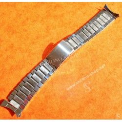 Unsigned flat-link, folded links, 1960s watch Steel band Bracelet for Seamaster 300 Omega Speedmaster