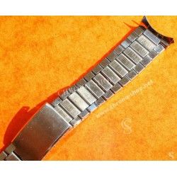 Unsigned flat-link, folded links, 1960s watch Steel band Bracelet for Seamaster 300 Omega Speedmaster