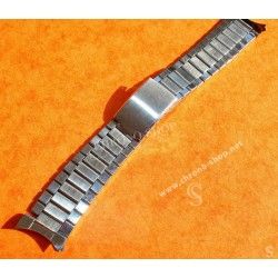 Unsigned flat-link, folded links, 1960s watch Steel band Bracelet for Seamaster 300 Omega Speedmaster