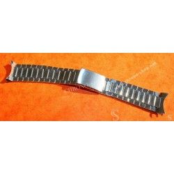 Unsigned flat-link, folded links, 1960s watch Steel band Bracelet for Seamaster 300 Omega Speedmaster