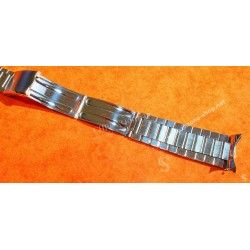 Unsigned flat-link, folded links, 1960s watch Steel band Bracelet for Seamaster 300 Omega Speedmaster