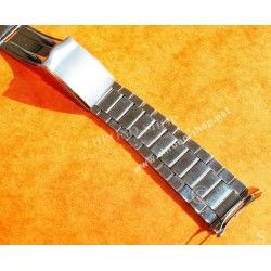 Unsigned flat-link, folded links, 1960s watch Steel band Bracelet for Seamaster 300 Omega Speedmaster