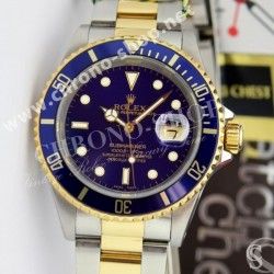 ROLEX RARE INSERT GRADUE LUNETTE BLEU MONTRES SUBMARINER DATE 16613, 16618, 16803, 16808 PERLE LUMINOVA