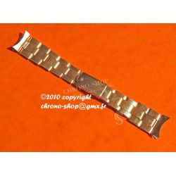 BRACELET ROLEX EXTENSIBLE RIVETS 1967 PLAQUE OR 19mm