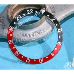 ROLEX INSERT GRADUE 24H DE LUNETTE MONTRES GMT MASTER 16700, 16710, 16760 FAT LADY COKE