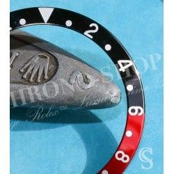 Rolex Graduated 24H bezel watch Insert Red & black GMT Master II 16710, 16700, 16760 Sofia Loren, Fat Lady OEM Original