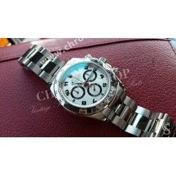 ★★ RARE Cadran Rolex Cosmograph Daytona ARGENT RACING DIAL ARABIC Montres Ref.116509,116519,116520 Cal 4130 ★★