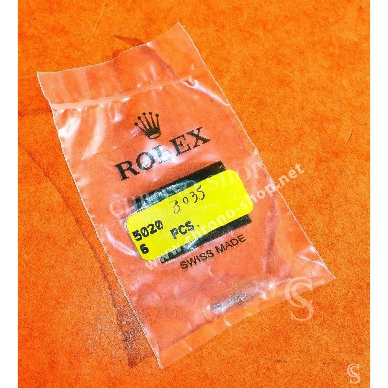 Rolex 5020-3035 axes de balancier x 6 staff balance ajustement virole Ref 5020 rolex calibres 3030, 3035
